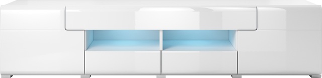INOSIGN Lowboard »Toledo,Breite 209cm, trendige TV-Schrank mit dekorative Fräsungen« TV-Board ohne Beleuchtung, TV-Kommode mit viel Stauraum