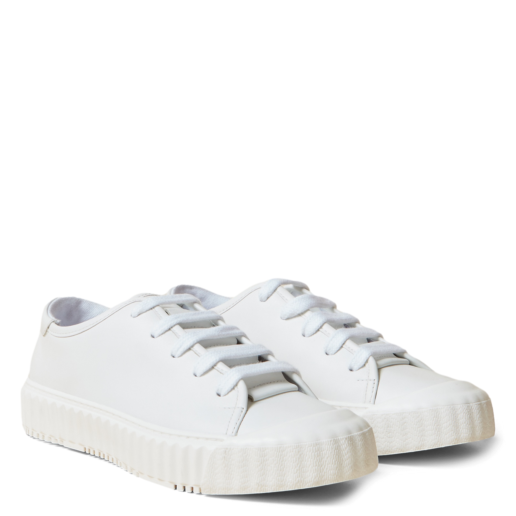 Baskets basses en cuir | Blanc