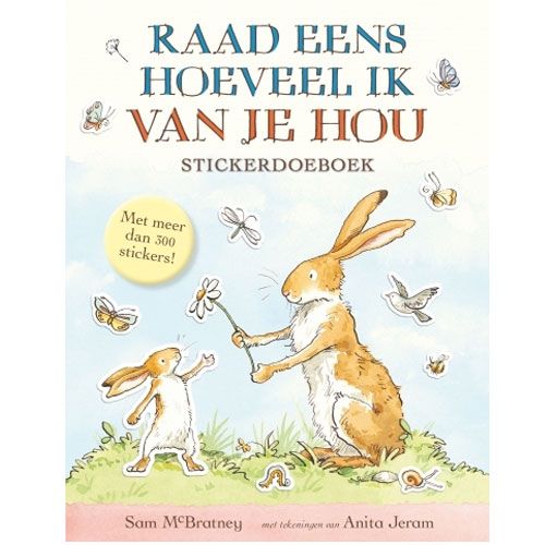 Uitgeverij lemniscaat raad eens hoeveel ik van je hou - stickerdoeboek
