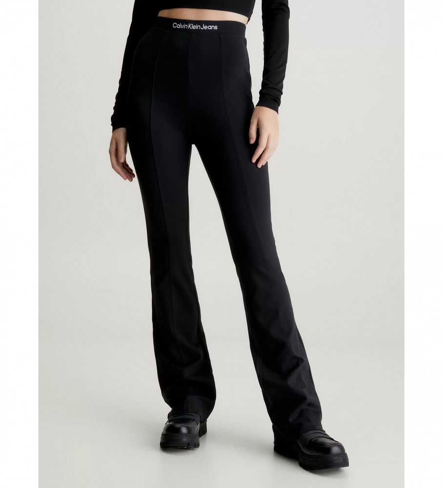 Calça legging preta Milano flare da Calvin Klein Jeans