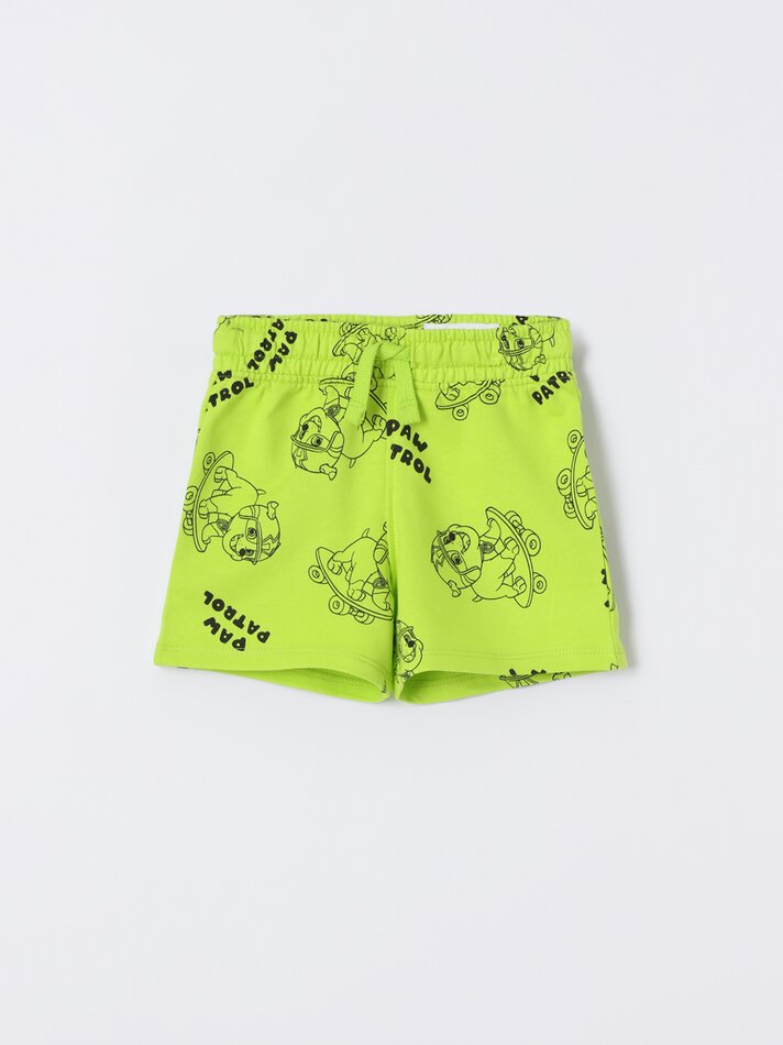 Conjunto de camisa polo e bermuda Patrulha Canina - Nickelodeon - Off-White