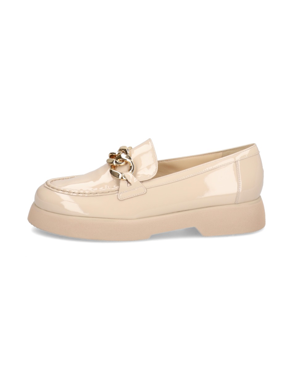 Lackleder Slipper