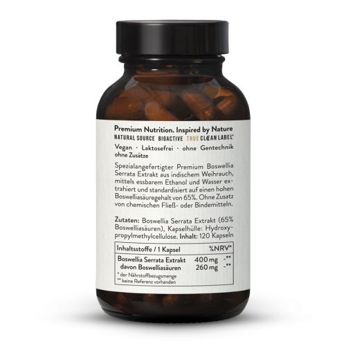 Sunday Natural Products  Weihrauch Kapseln Boswellia Serrata 65%