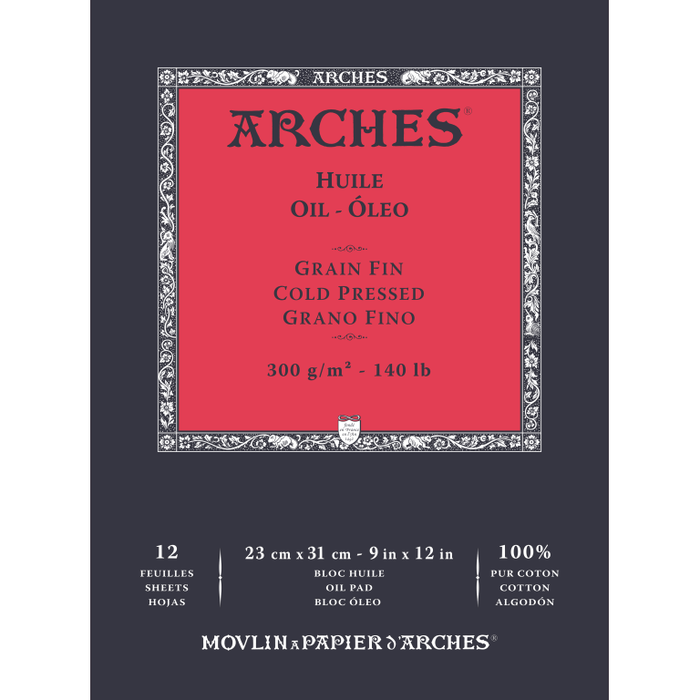 Arches Ölmalblock fein weiß, 100 % CO