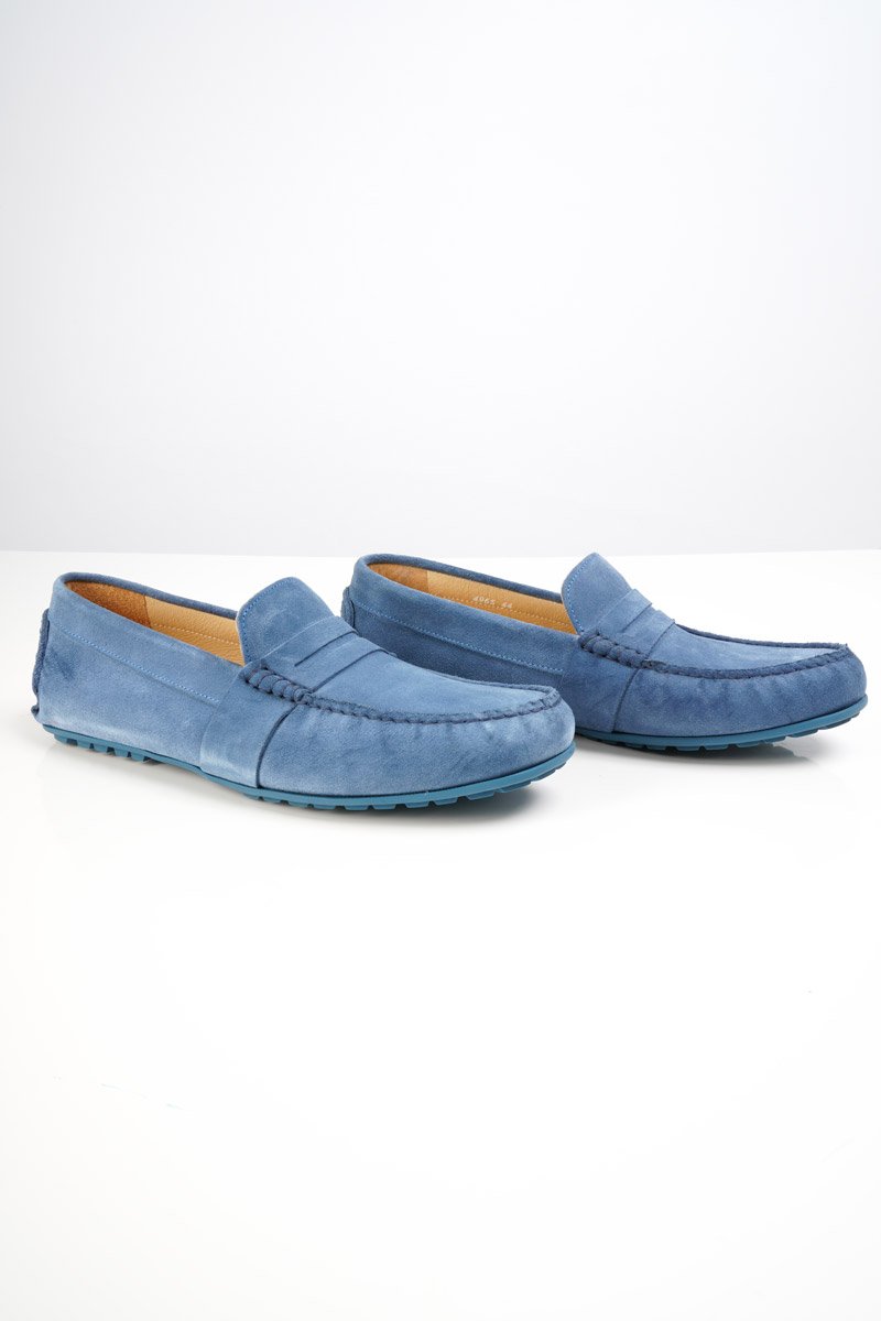 Mocassins suédine homme - cuir