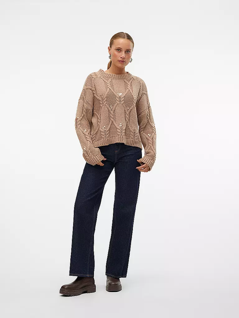 VERO MODA Pullover VMUNA beige