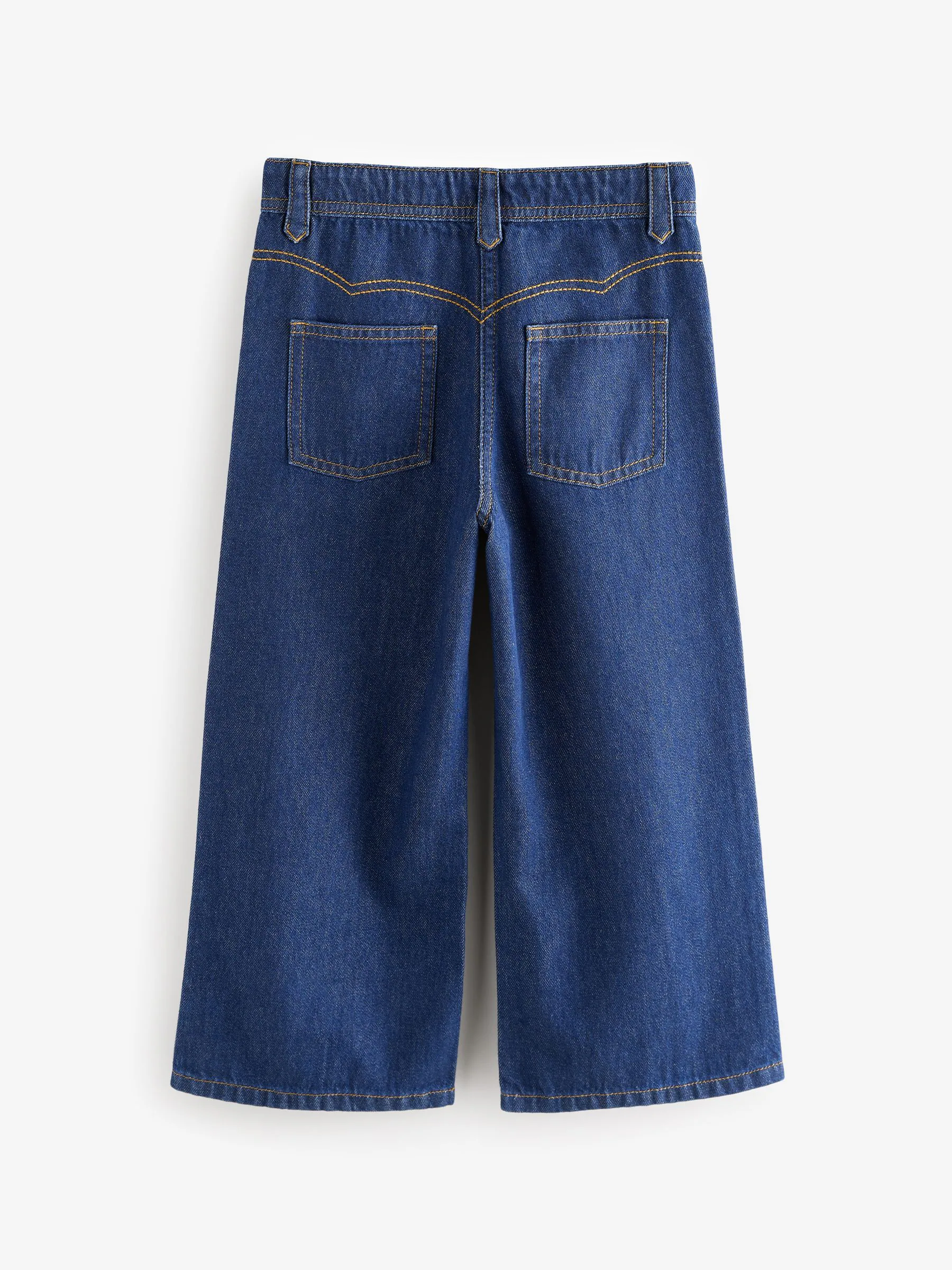 Donkere inktblauwe wassing - Jeans met wijde pijpen (3-16 jr)