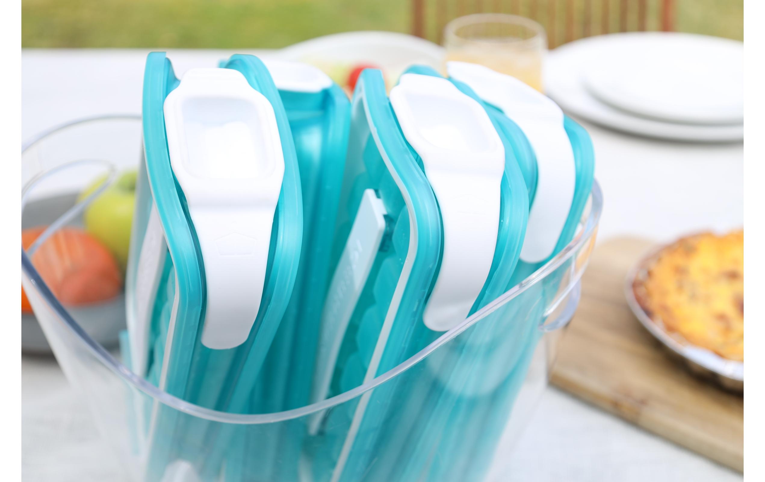 Eiswürfelform Pop 21 x 11.5 x 5.5 cm, BlauForm für 18 grosse Eiswürfel