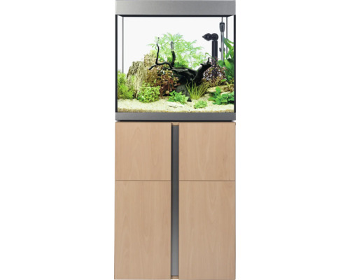 Aquariumcombinatie Fluval Siena 166 met LED-verlichting, verwarming, buitenfilter en kast, 166 l, beukenhout, 55 x 55 x 128 cm
