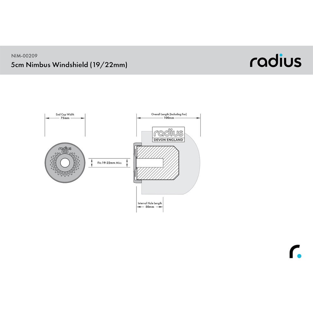 Radius 5cm Nimbus Windshield (19/22) windscherm
