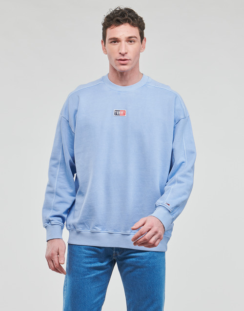 Tommy Jeans - TJM SKATER TIMELESS TOMMY CREW - Bleu ciel