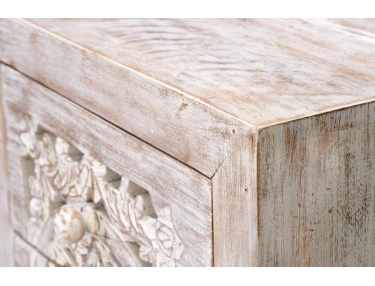 GINER Y COLOMER - Symphonie en bois de manguier blanc.106x35x45