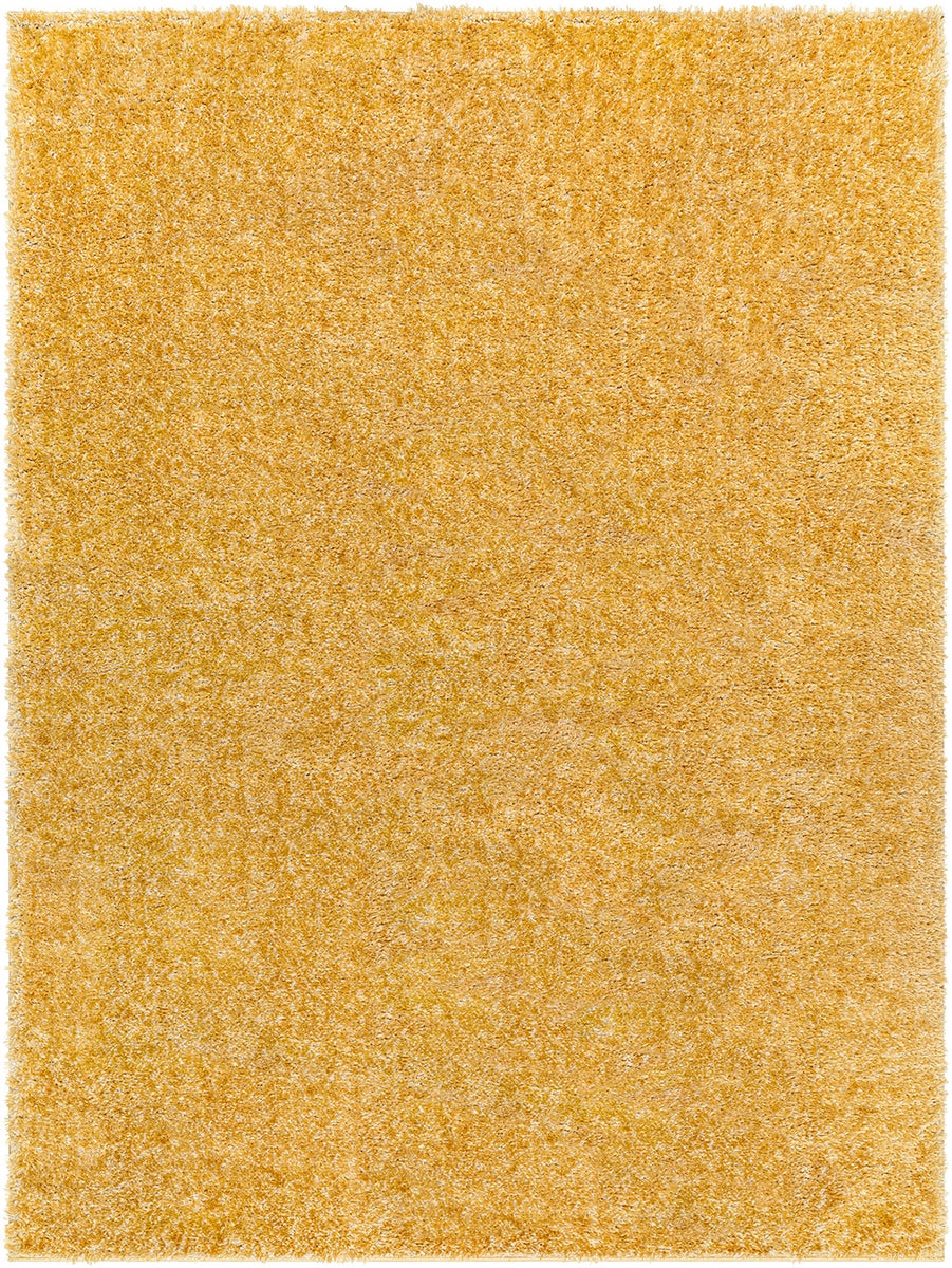 Modern hoogpolig shaggy tapijt, geel, 160x213 cm, CLAIRE