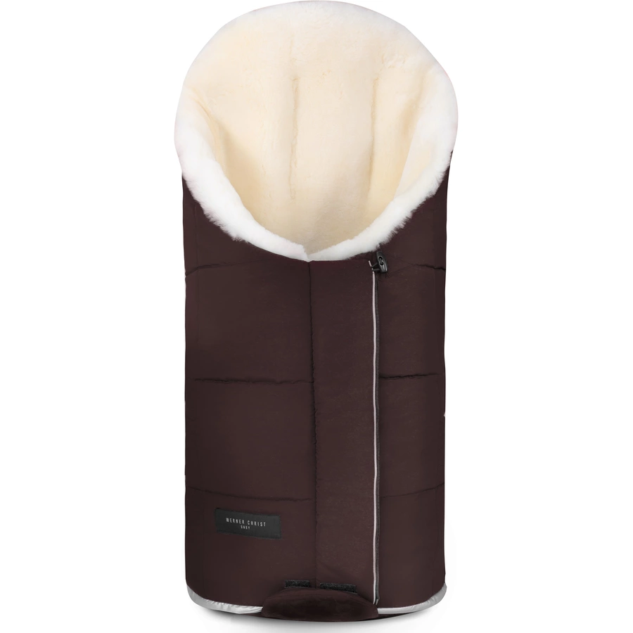 Werner Christ Baby Lammfellfußsack TULA VARIO chocolate