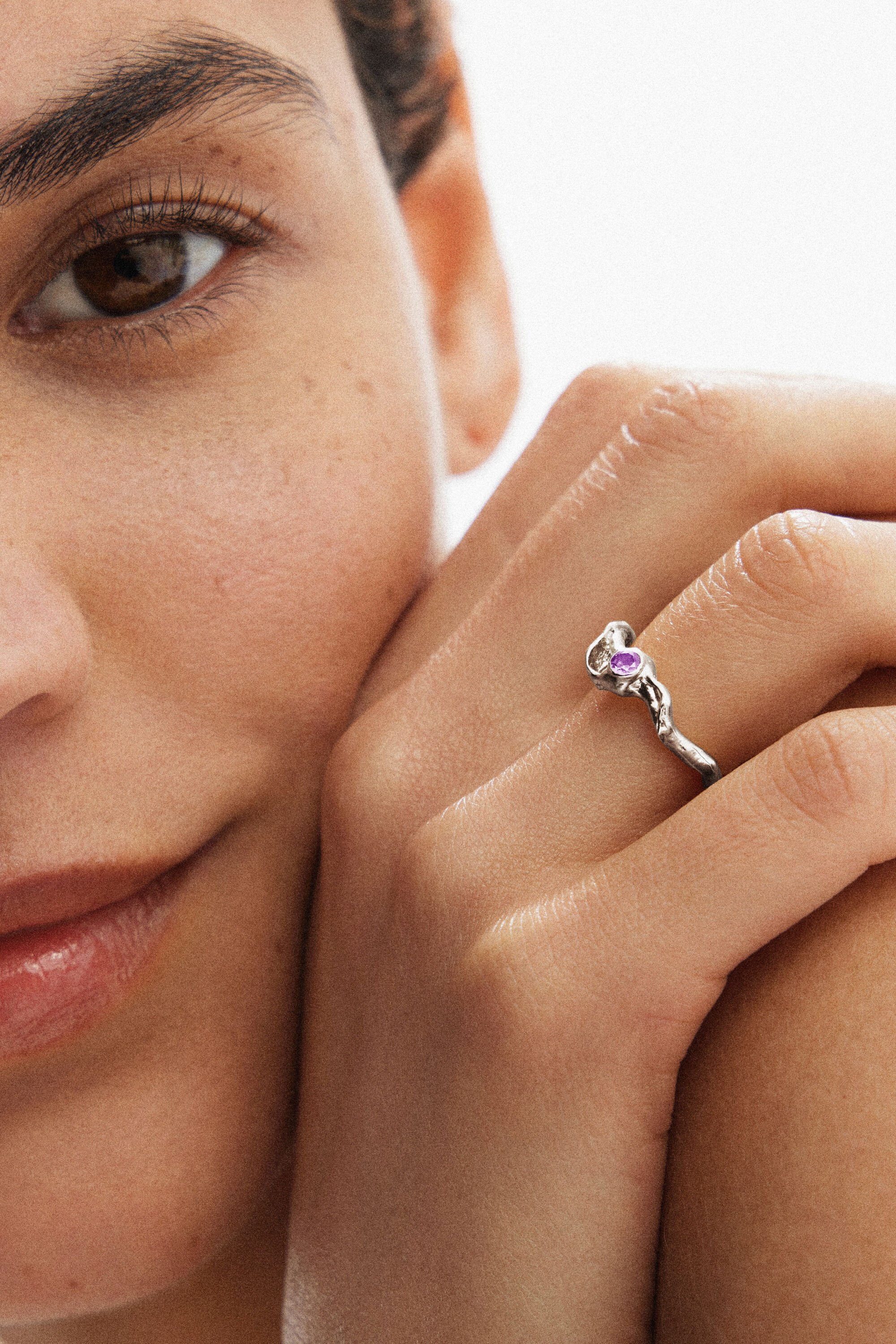 Bague zirconite plaquée argent Zalio