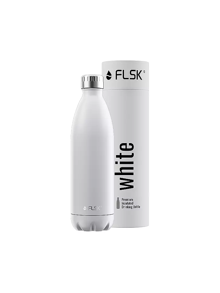 FLSK Isolierflasche - Thermosflasche 1l Weiss weiss