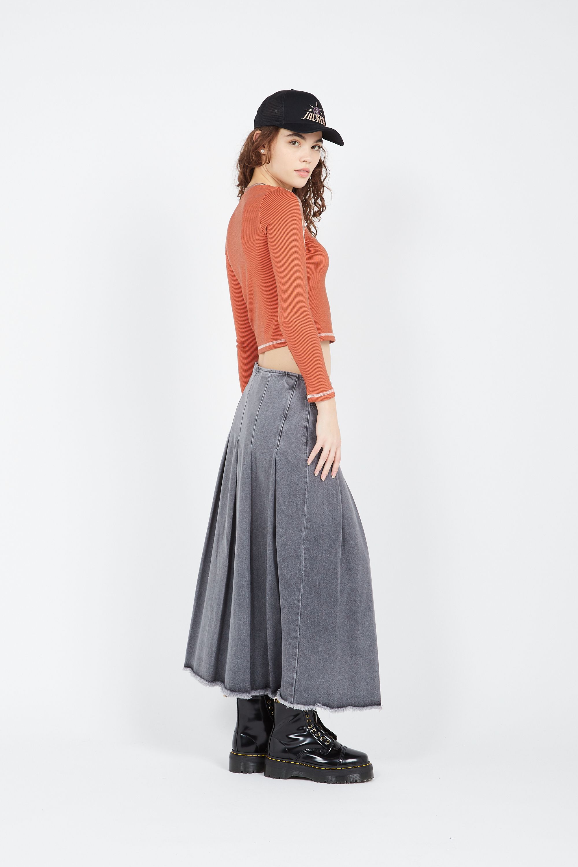 BASIC PLEASURE MODE Top FAWN LONG SLV Marron