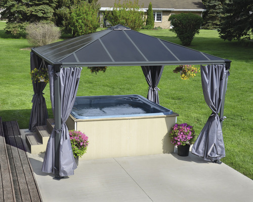 Gazebo Palram – Canopia Palermo 3600 360 x 360 cm antraciet