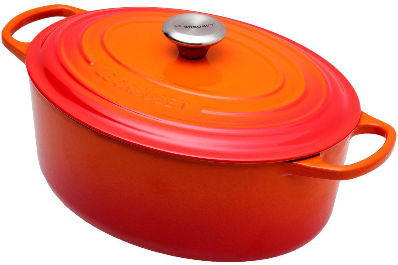 Le Creuset braadpan - cocotte ovaal 31cm, 6,3L oranje