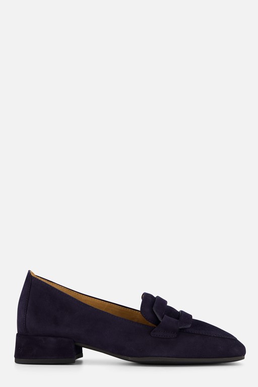 Gabor Instappers blauw Suede