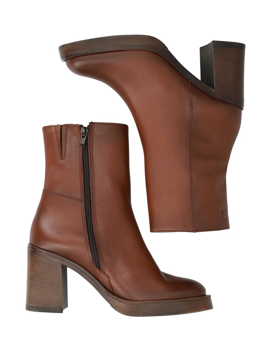 Glattleder Stiefelette