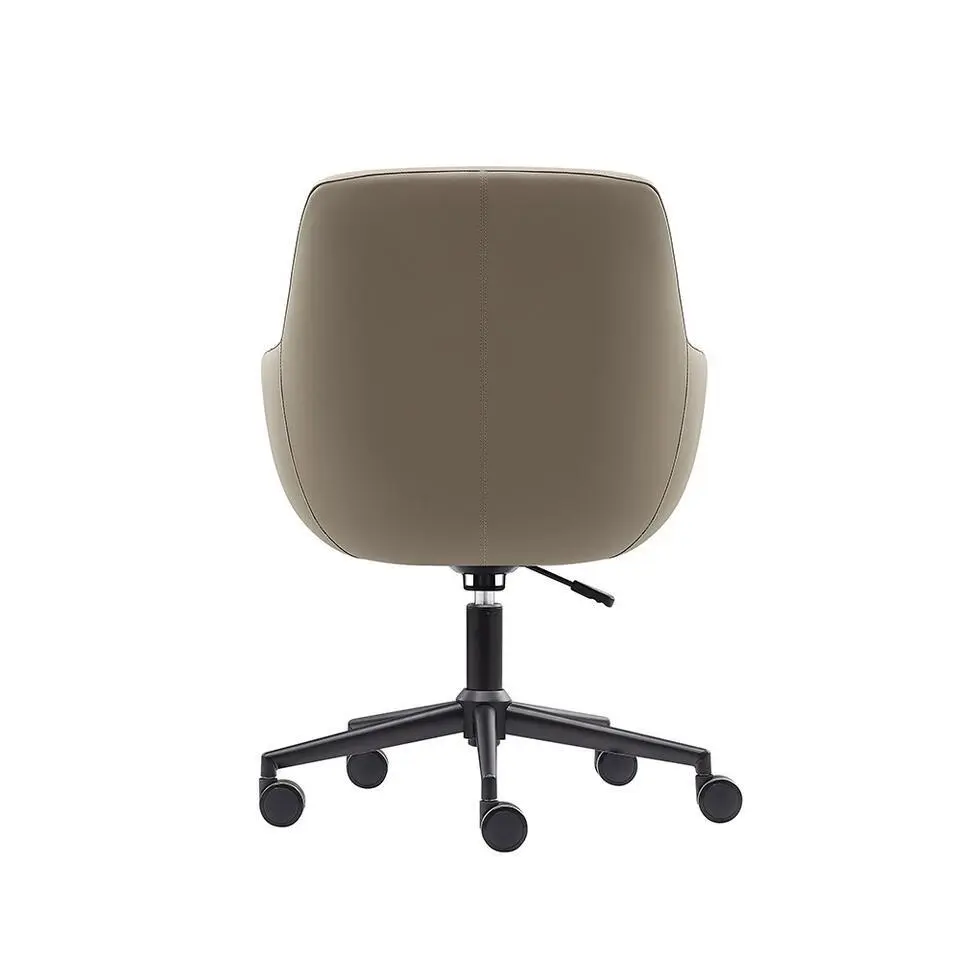 Bureaustoel/Eetkamerstoel Volos - Taupe - PU-leer