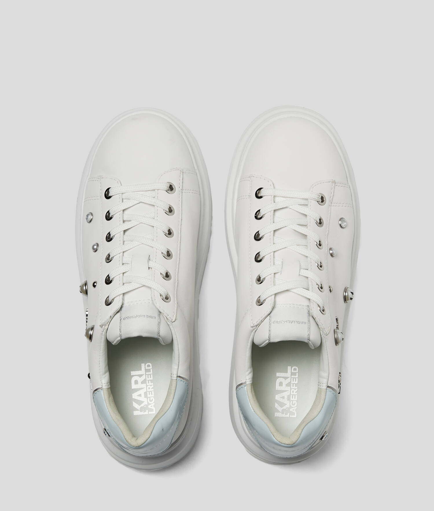 Baskets en cuir à breloques KARL exclusives
