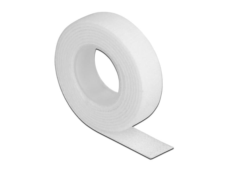 Delock Klettband 1 m x 13 mm Weiss Delock Klettband auf Rolle L 1 m x B 13 mm weiss