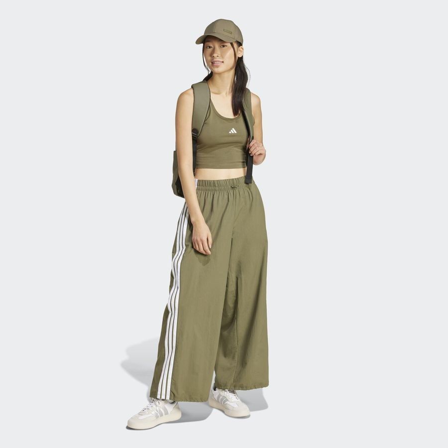 Adidas Pantalon parachute en toile 3 bandes Essentials Lifestyle