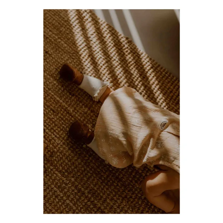 Bonjour Little Barboteuse Vegetal Peach Coton Bio | Rose pêche