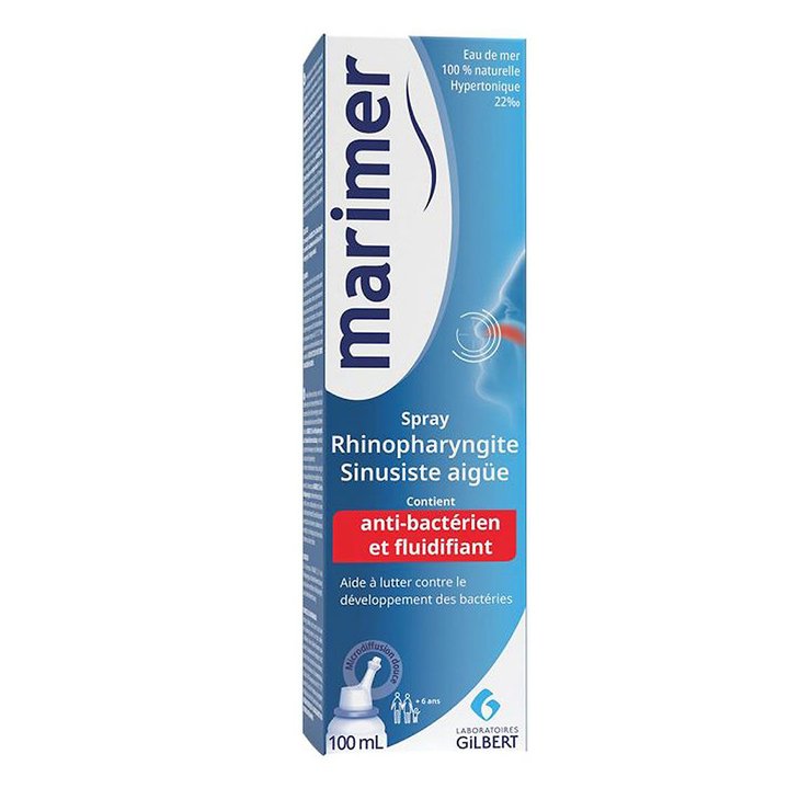 Marimer spray rhinopharyngite sinusite aigüe 100ml