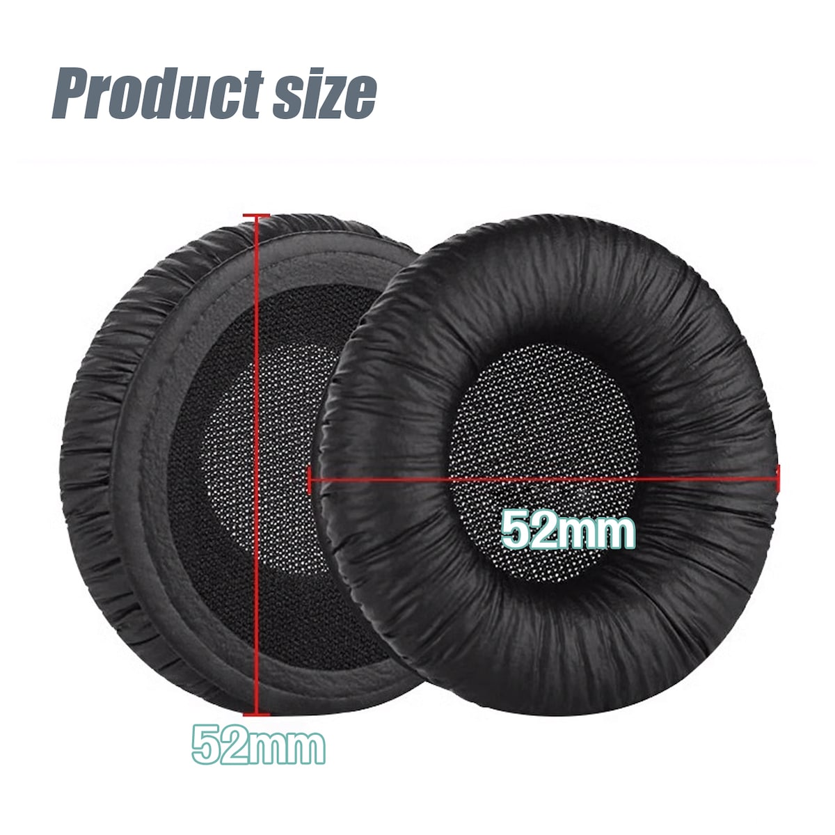Øreputer for hodetelefondeksler og øreklokker Sennheiser PX100/200/100-II Sort