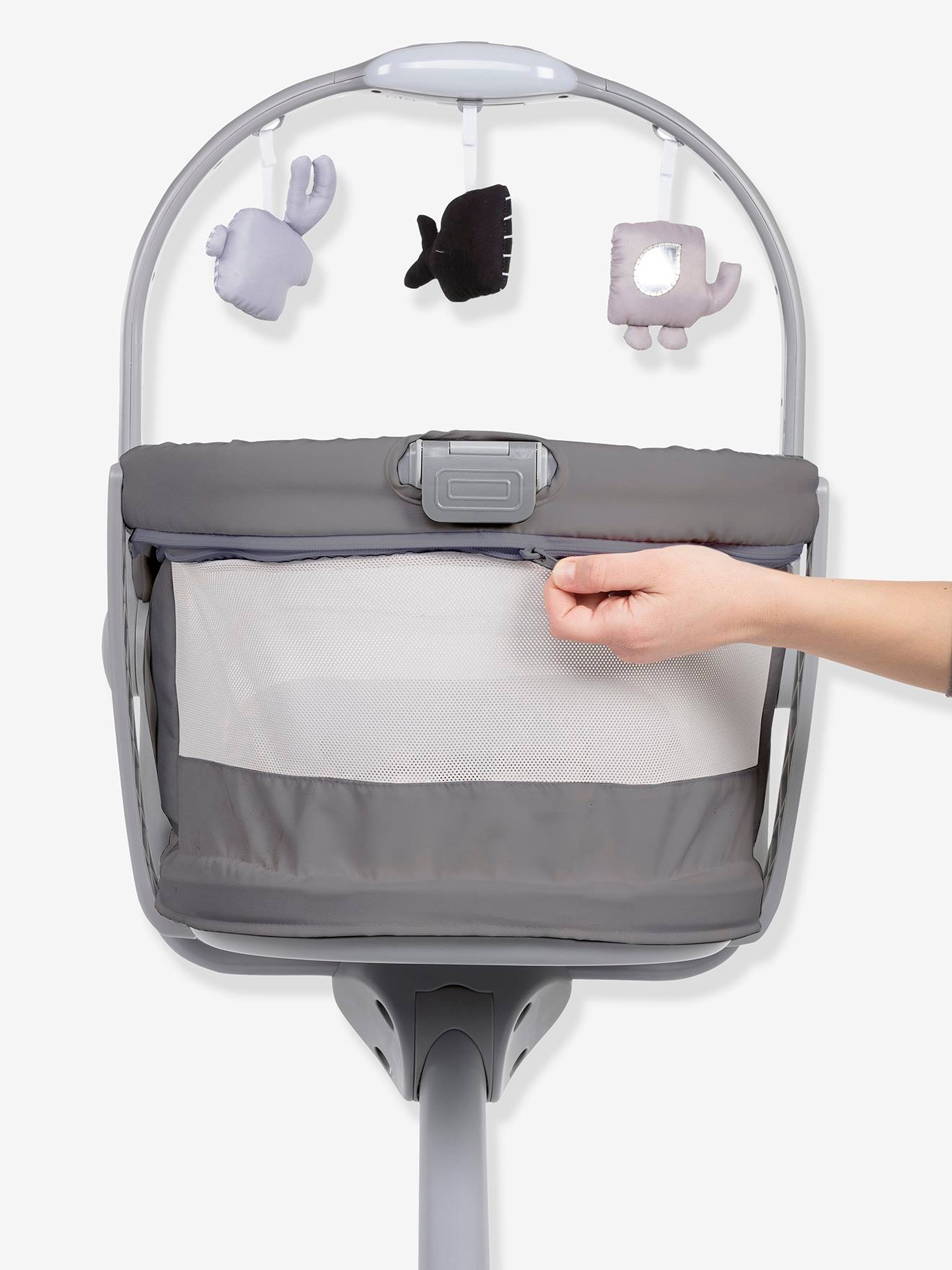 Baby Hug 4 em 1 Air CHICCO cinza escuro liso