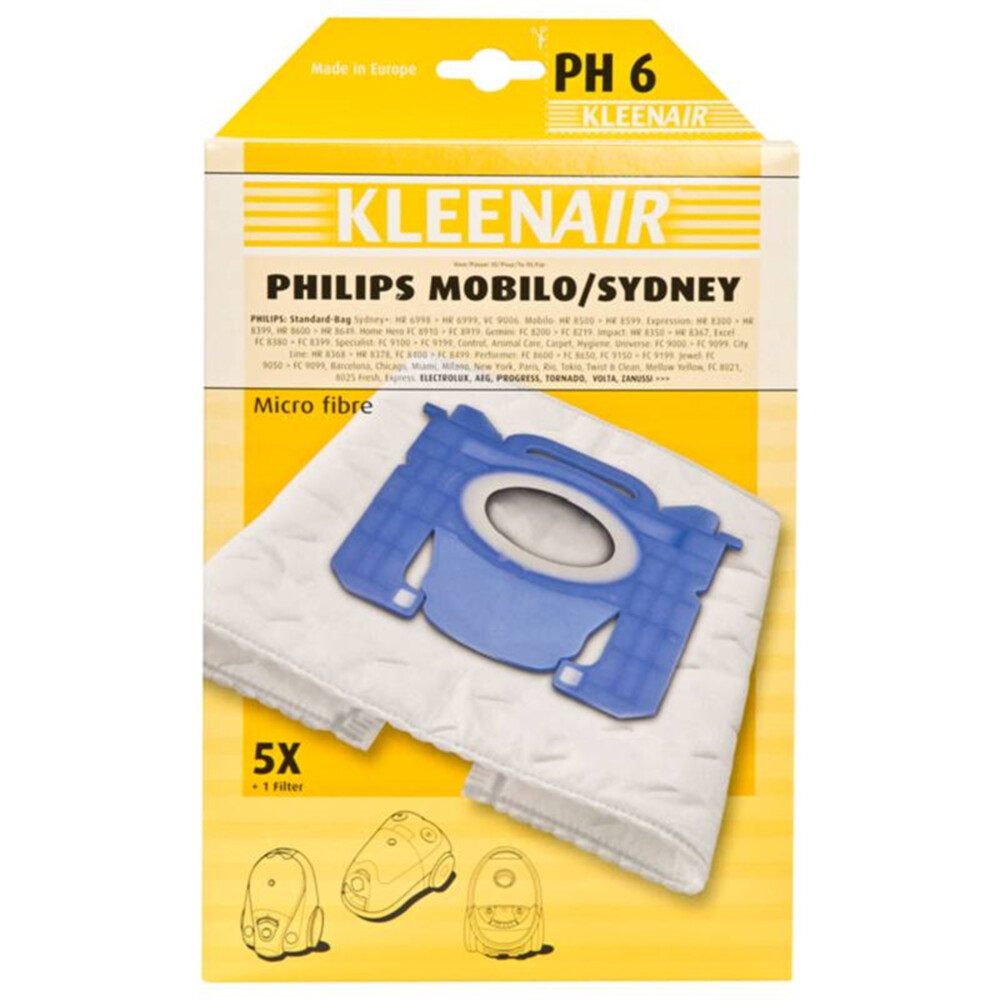 Kleenair Stofzuigerzakken Philips PH-65 stuks