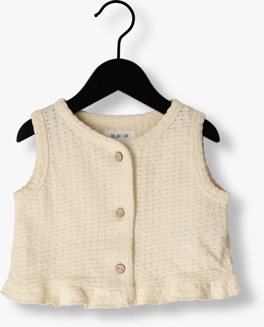 PLAY UP witte play up t-shirt jersey jacquard top