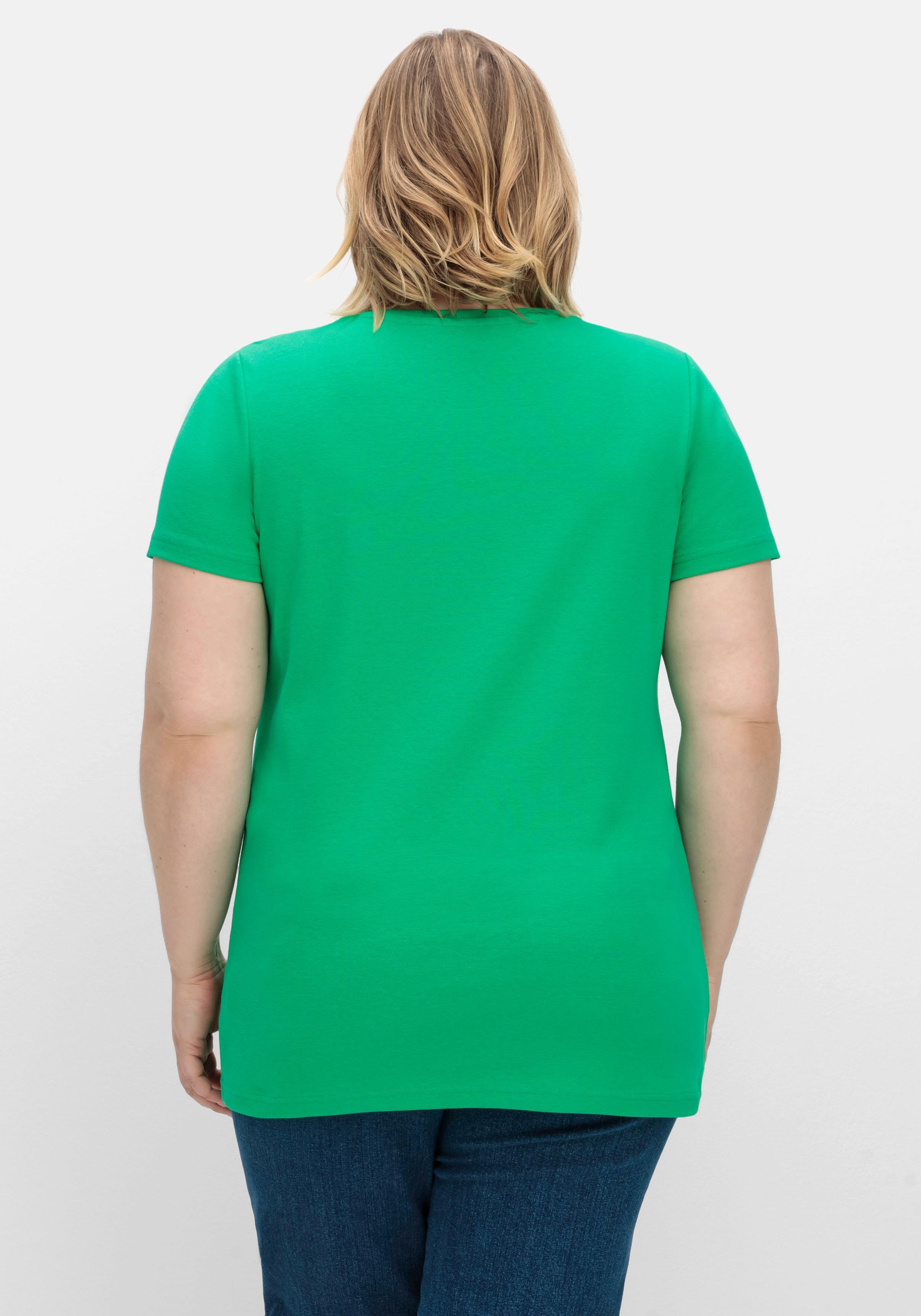T-Shirt mit V-Ausschnitt