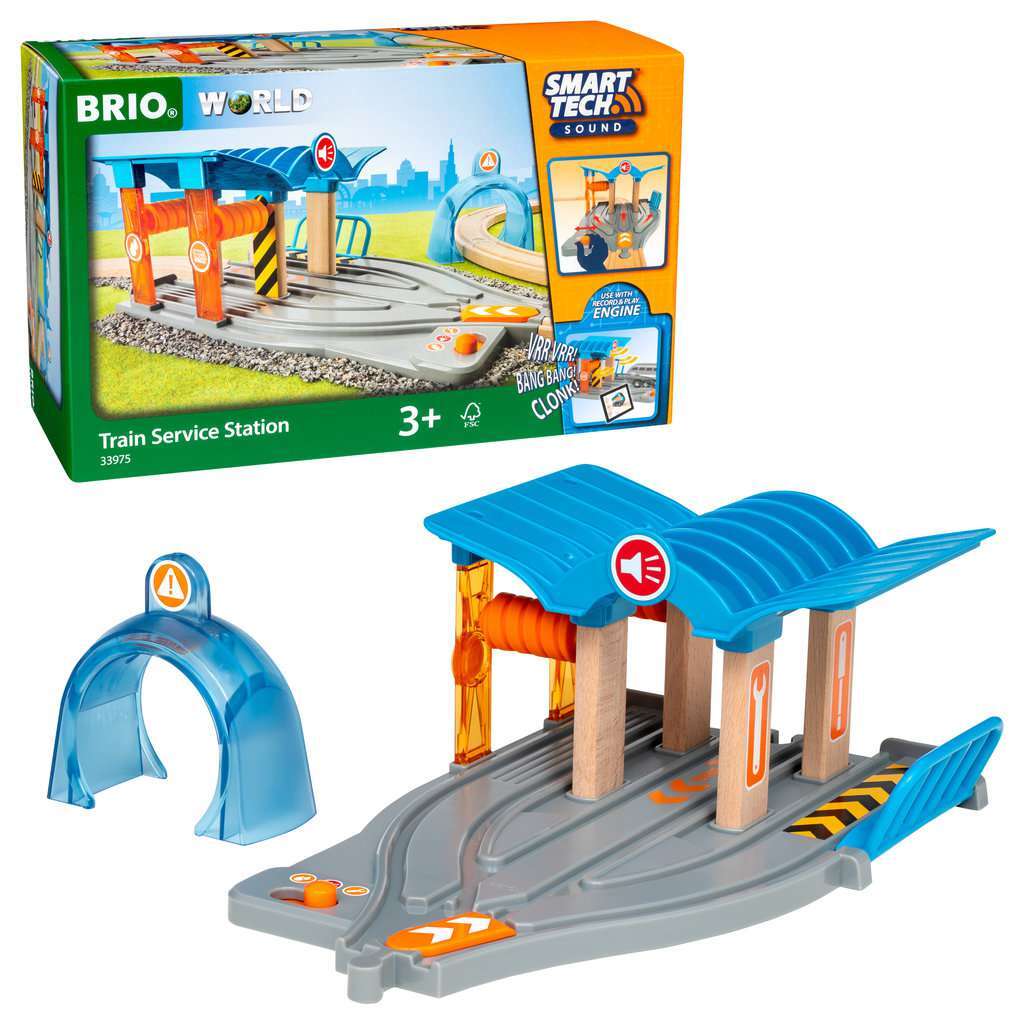 BRIO Spiel Smart Tech Sound Waschstraße mit Werkstatt