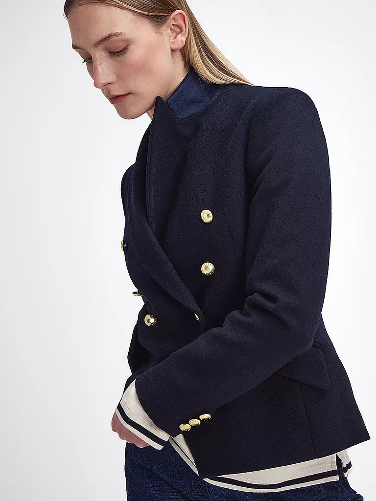 BARBOUR Wollblazer DARLY MILITARY  dunkelblau