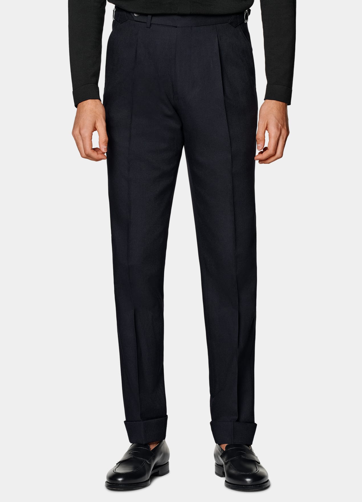 Pantalon Slim Leg Tapered bleu marine