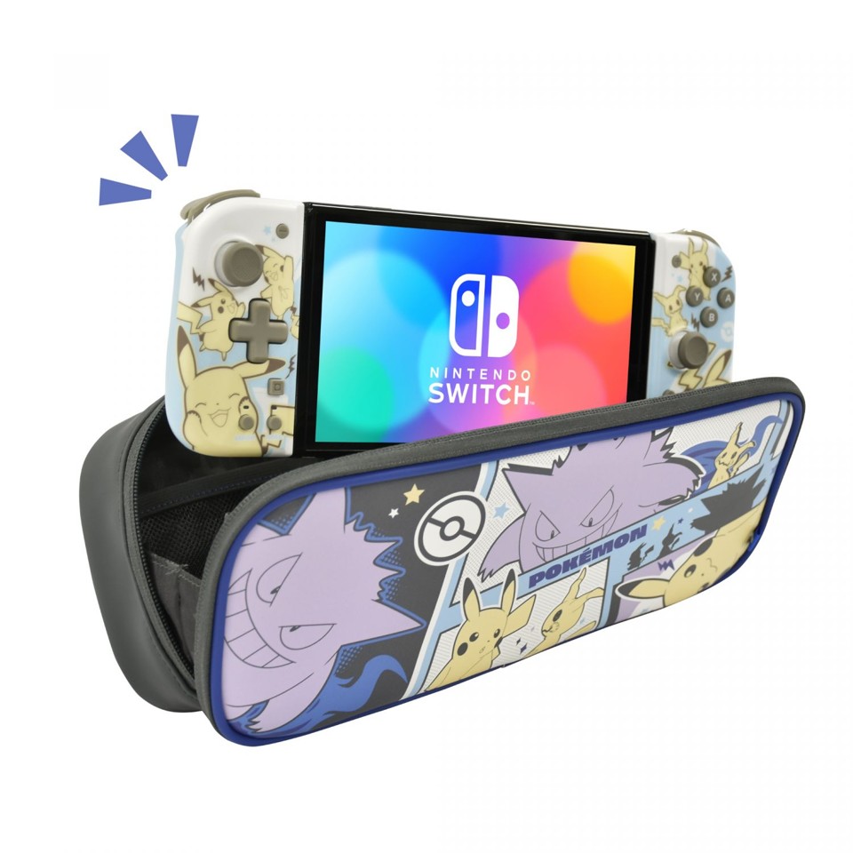 HORI Cargo Pouch Compact - Pikachu, Gengar & Mimikyu