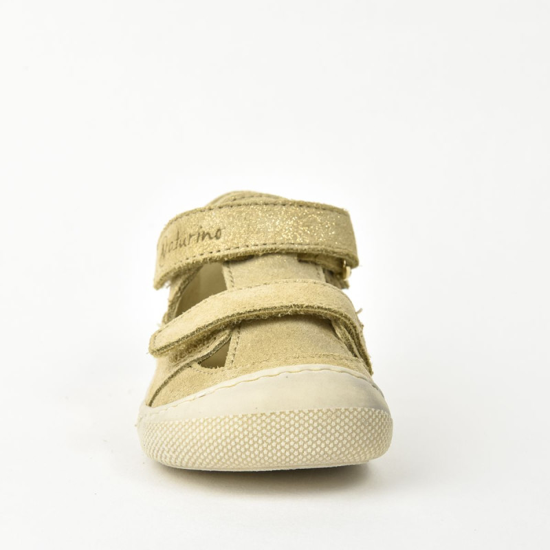 Naturino Naturino Barefoot Irtys Sandales Suede Glitter Platinium
