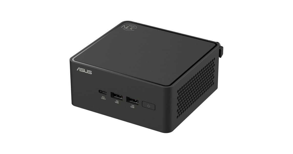 ASUSNUC 15 Pro Tall Kit RNUC15CRHU700002 barebone  (Zwart | Core Ultra 7 255H | Arc 140T)