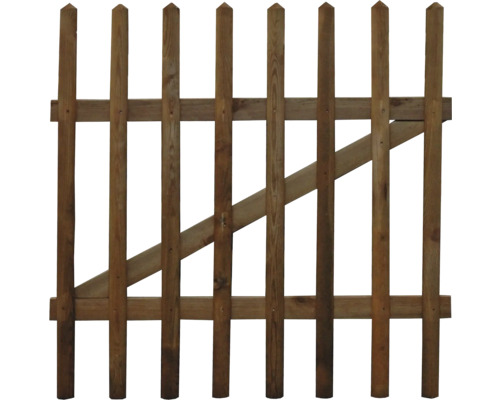 Verticale lamellenpoort 100 x 79 cm, drukgeïmpregneerd
