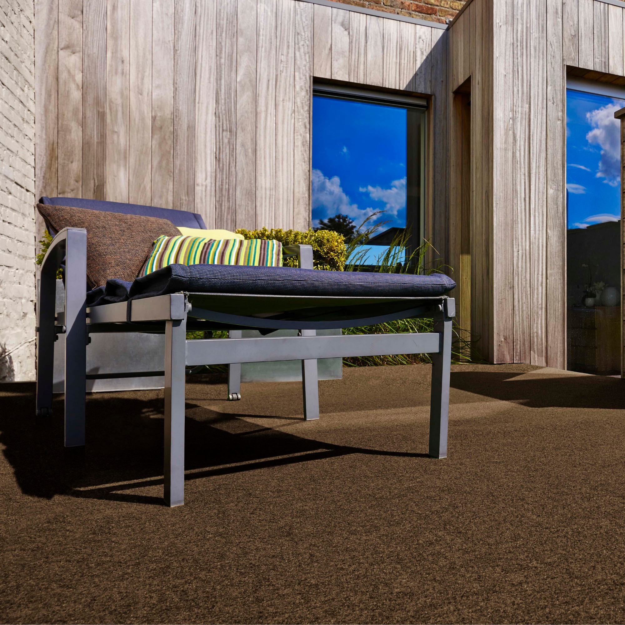 Andiamo Kunstrasen »Field, Made in Belgium« rechteckig 4 mm Höhe Rasenteppich aus Nadelfilz, mit Noppen, für Balkon & Terrasse