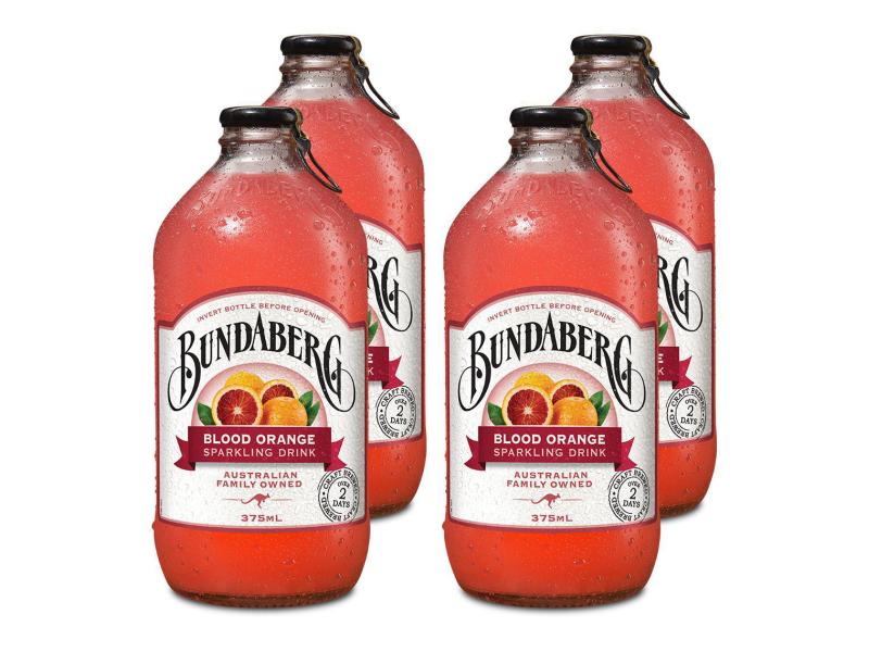 Bundaberg Soft-Drinks Blood Orange 4 x 0.375 l Erfrischungsgetränk mit Blutorangen