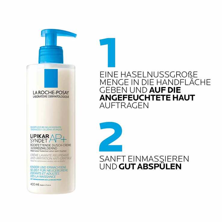 La Roche-Posay Lipikar Syndet AP+ Reinigungs-Cremegel, 400 ml