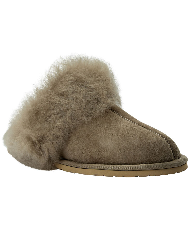 Lovelies VIGRA - SHEARLING SLIPPERS Walnut