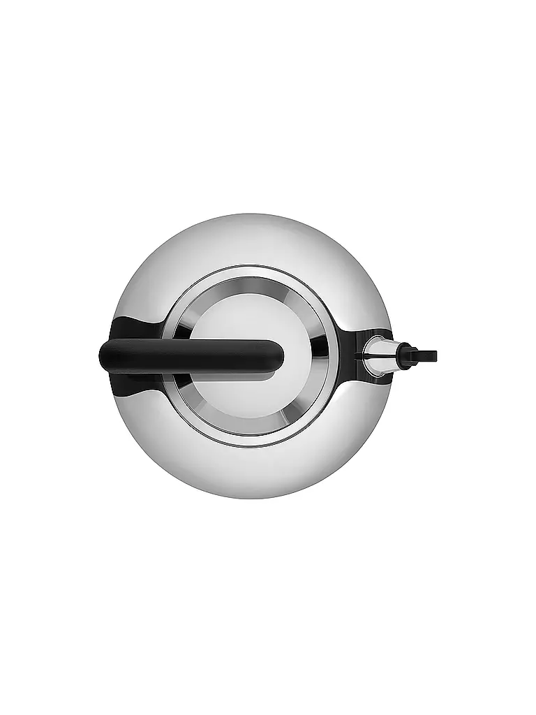 ALESSI Wasserkessel Bulbul 2,5l Edelstahl / Schwarz silber
