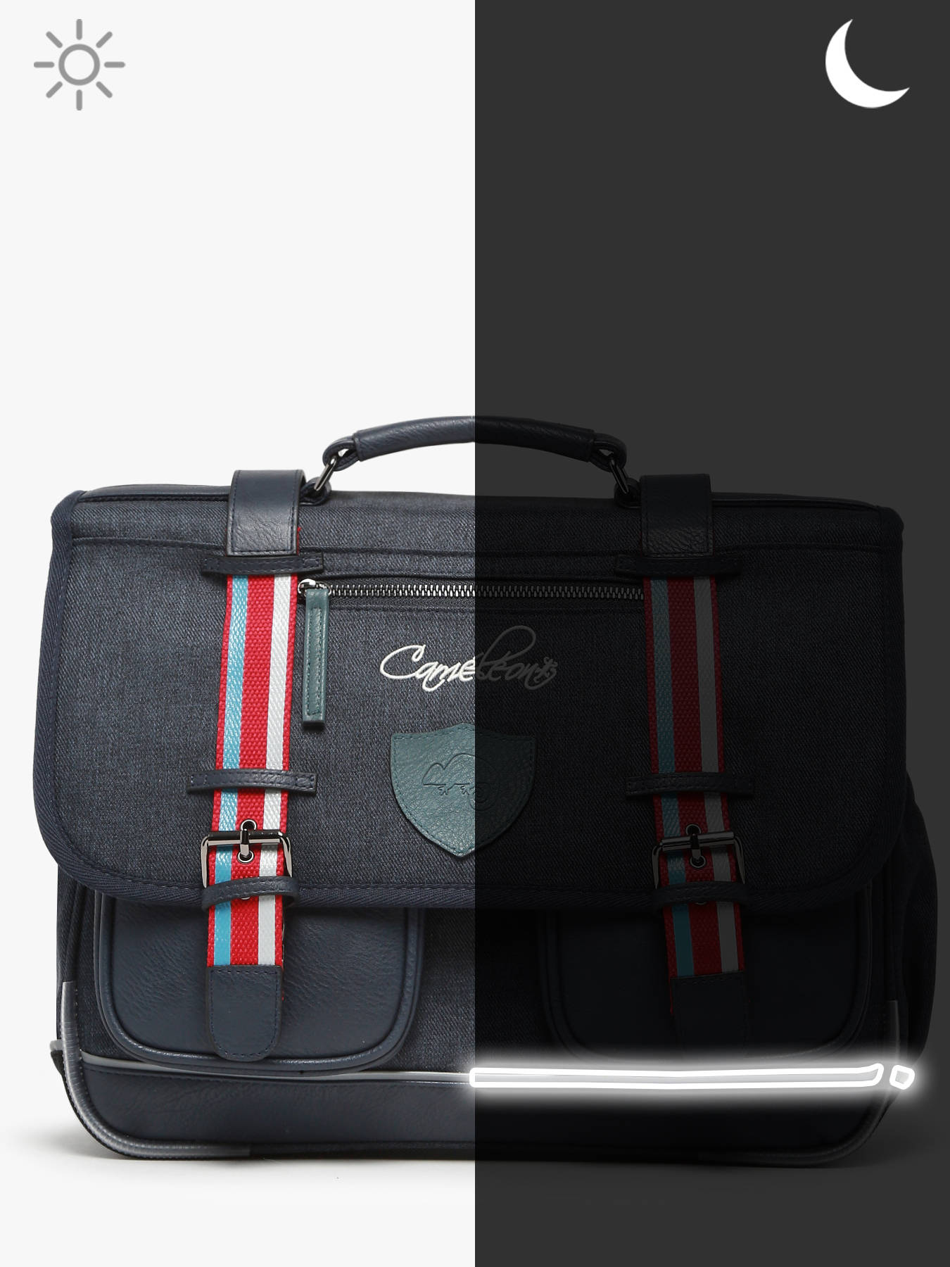 Cartable enfant 2 compartiments CAMELEON