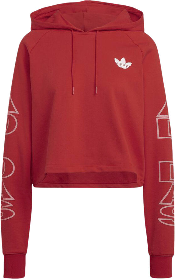 adidas CROPPED HOODIE Red